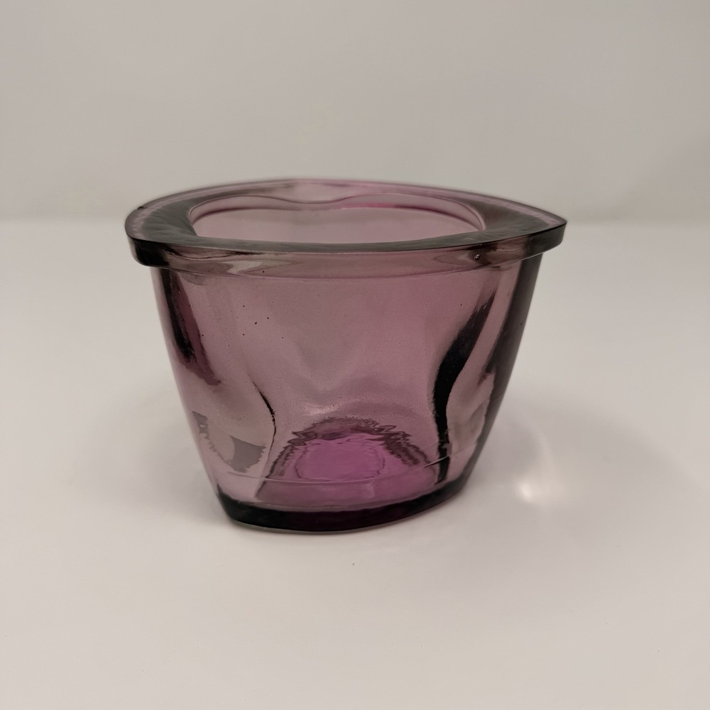 Vtg Vidrios San Miguel Spain Amethyst Recycled Decorative Glass 3.75" - Picture 8 of 13
